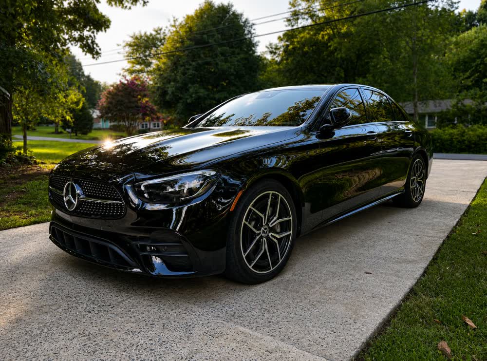 Will Myers's black Mercedes-Benz C-Class with window tint by The Tint Shop