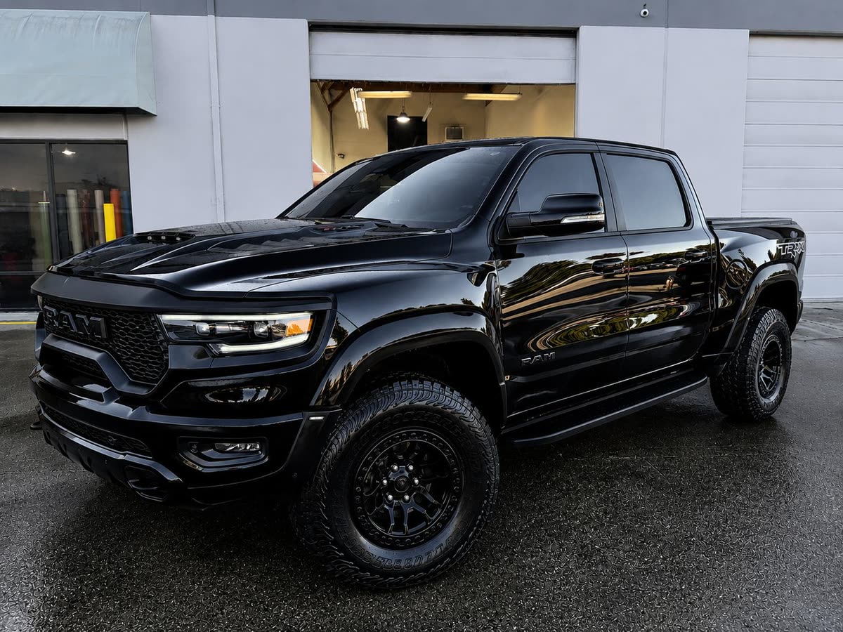 Black Ram TRX pickup with a ceramic coating finish